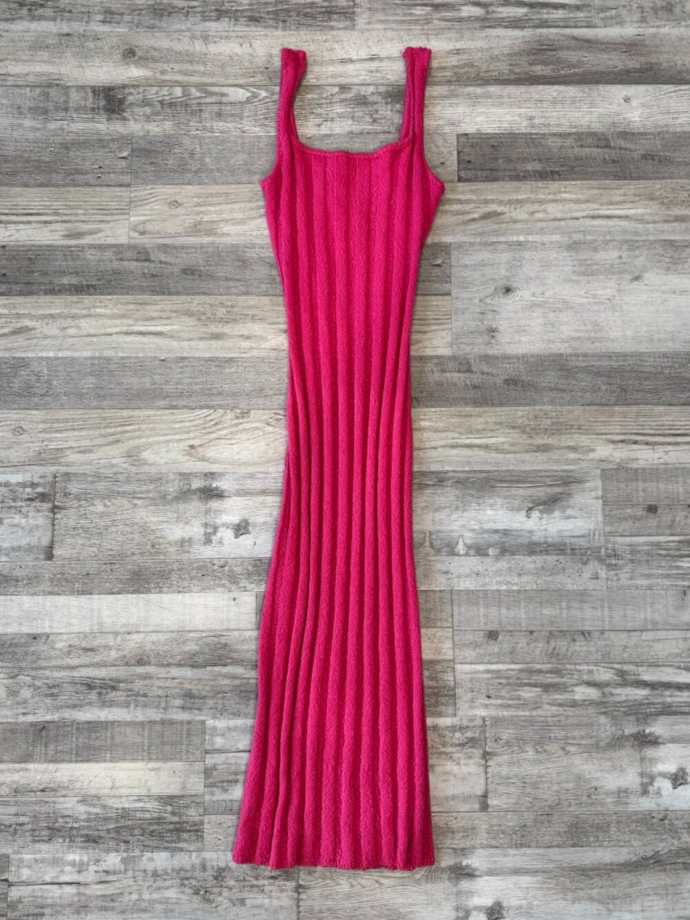 Free People Beach NWT Pink Ribbed Sweater Maxi Dress Size XS Sleeveless M24
